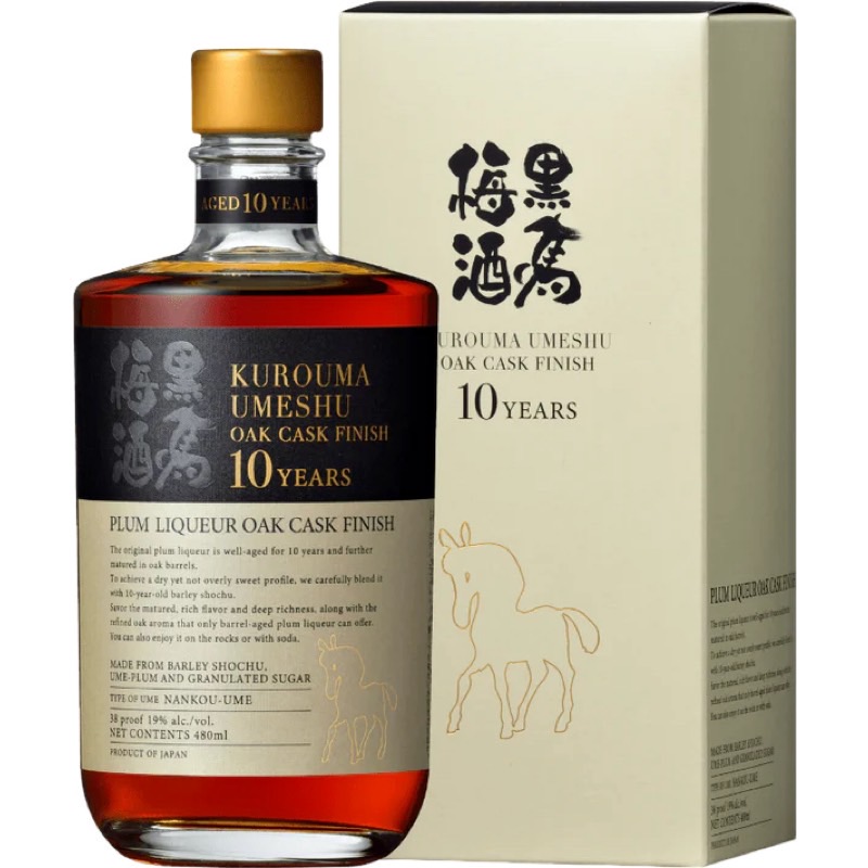 黑馬梅酒 10年 美國白橡木桶過桶熟成