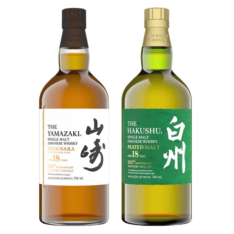山崎18年&白州18年 100週年紀念版 日本威士忌