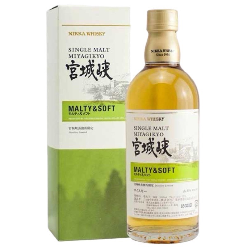 宮城峽麥香風味桶單一純麥威士忌500ml(綠)