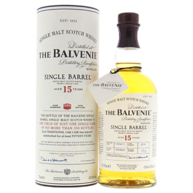 百富15年 SINGLE BARREL 波本桶威士忌
