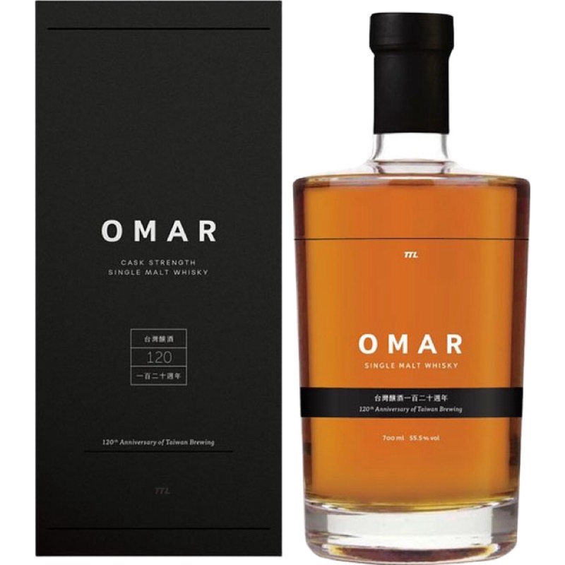 OMAR原桶強度台灣釀酒120週年紀念酒單一麥芽台灣威士忌